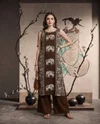 K 1204 By Naisha Vatican Discharge Printed Fancy Kurti With Bottom 